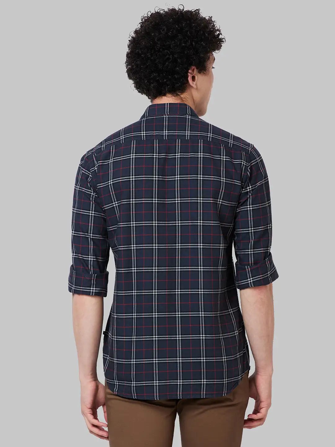 Men Slim Fit Red Shirt