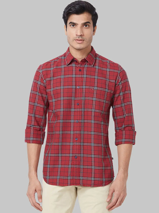 Men Slim Fit Blue Shirt