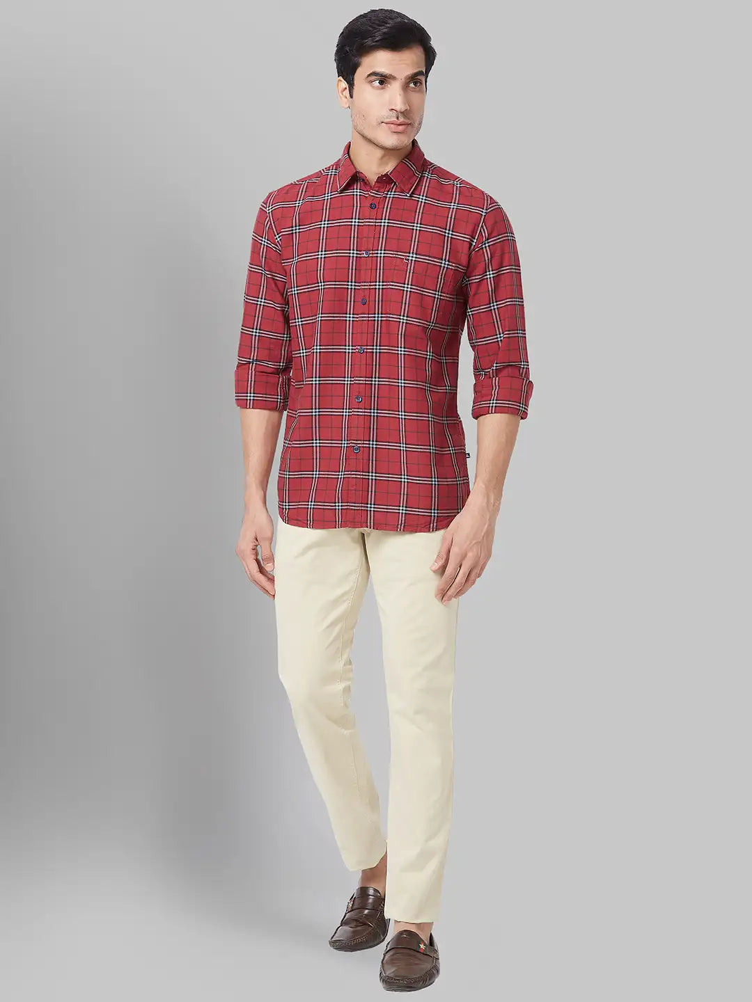 Men Slim Fit Blue Shirt