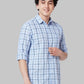 Men Slim Fit Blue Shirt