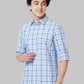 Men Slim Fit Blue Shirt