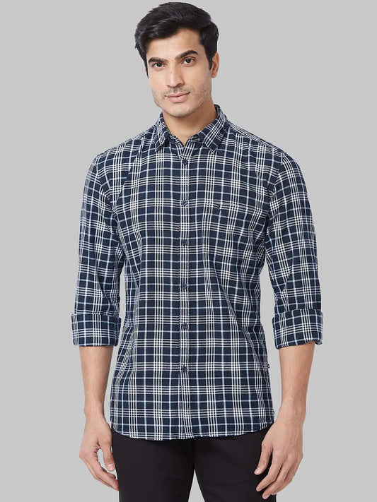 Men Slim Fit White Shirt