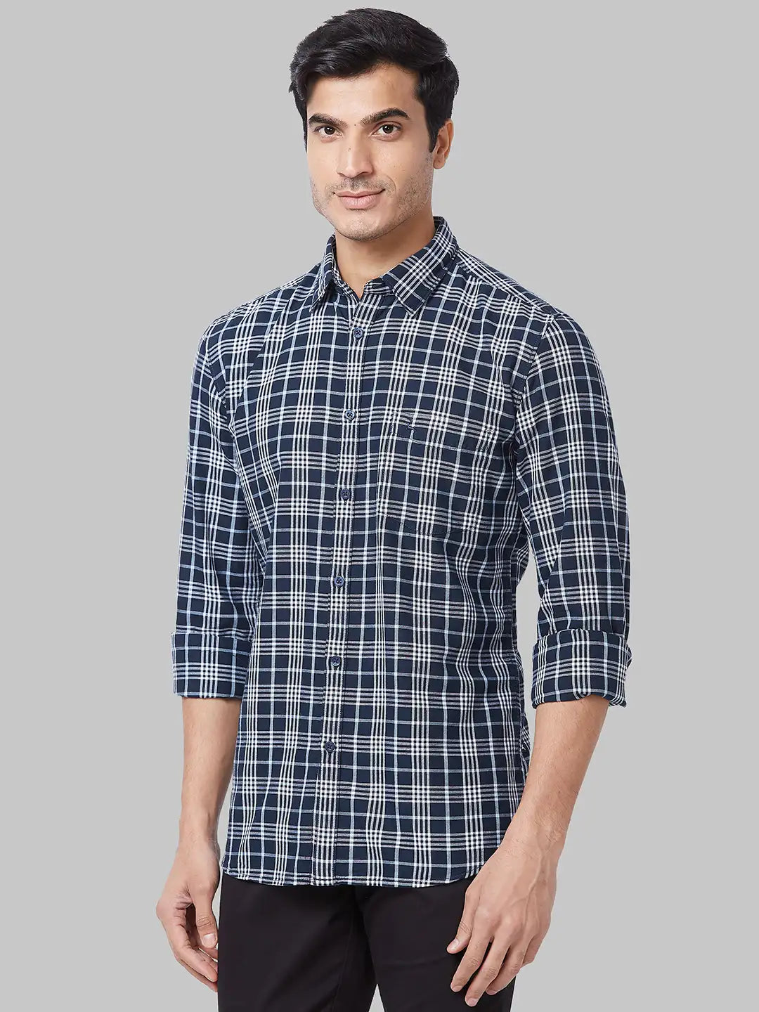 Men Slim Fit White Shirt