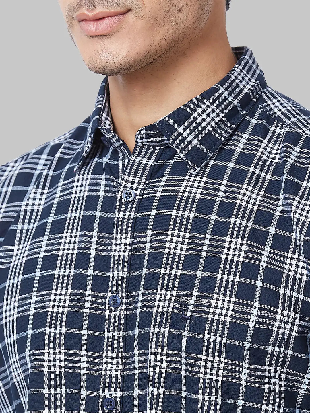 Men Slim Fit White Shirt
