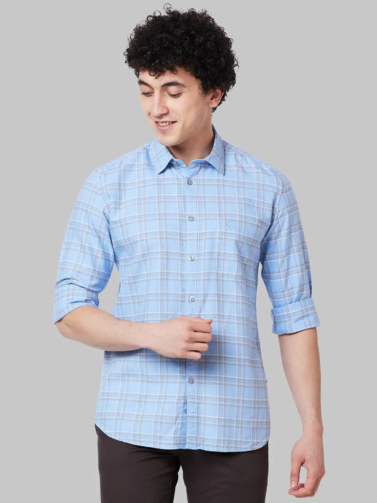 Men Slim Fit White Shirt