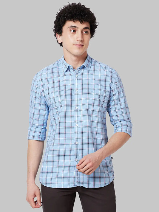 Men Slim Fit Red Shirt
