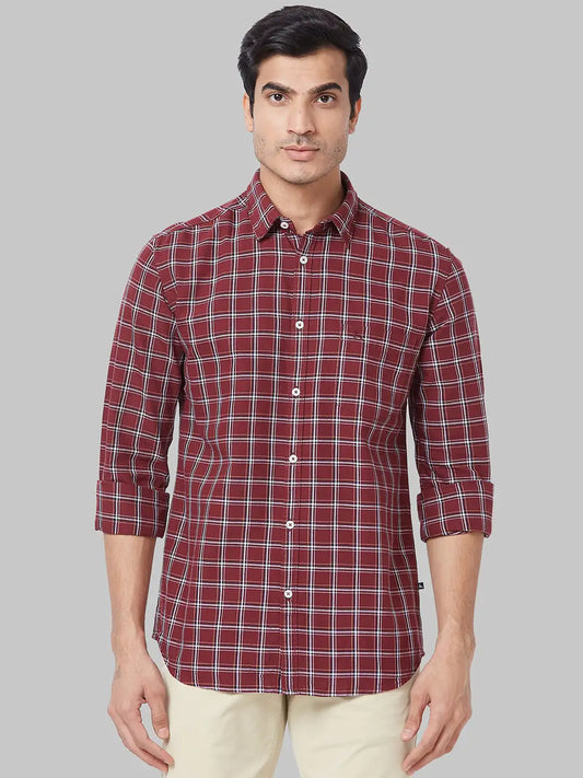 Men Slim Fit Blue Shirt