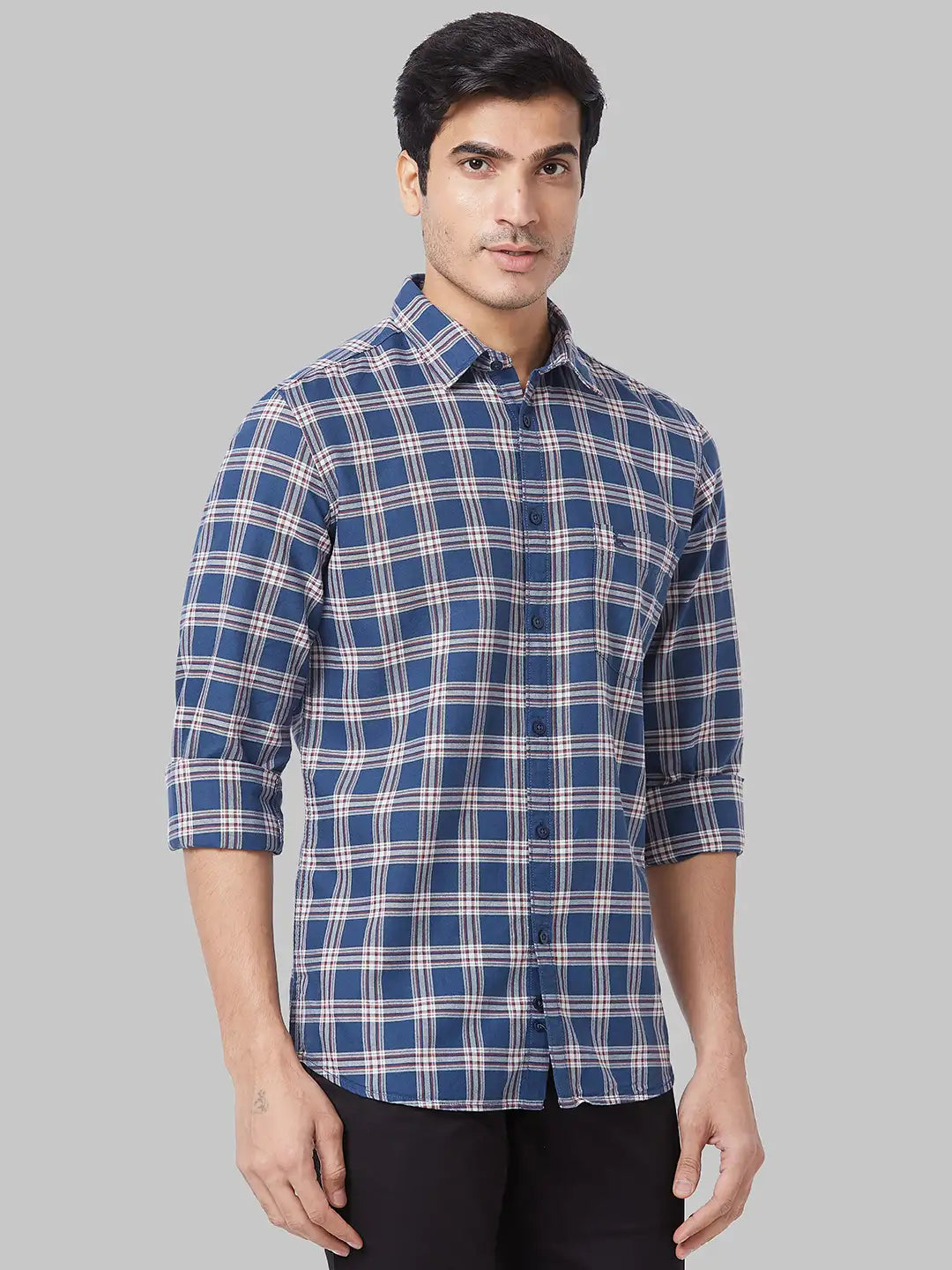 Men Slim Fit Fawn Shirt