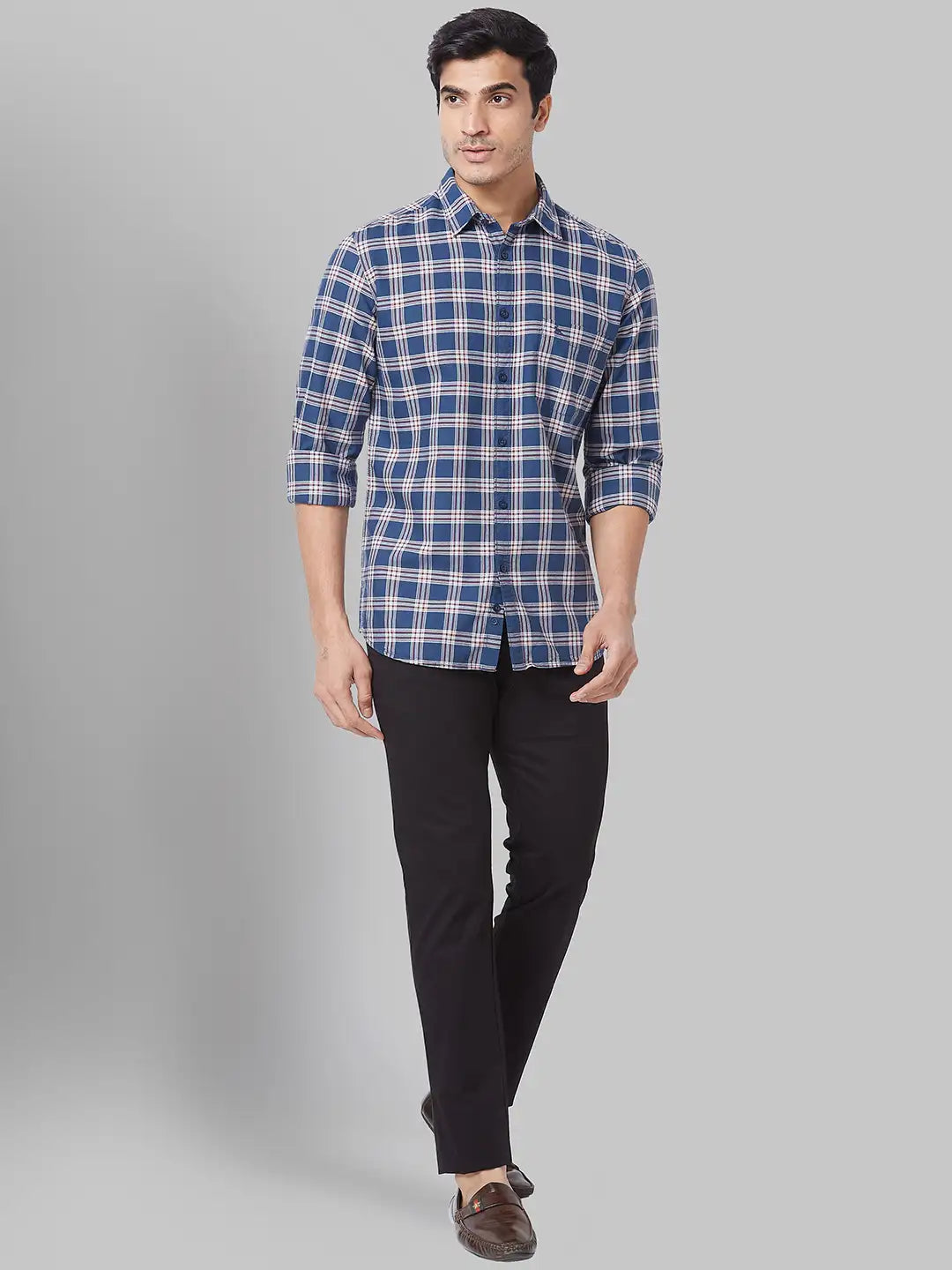 Men Slim Fit Fawn Shirt