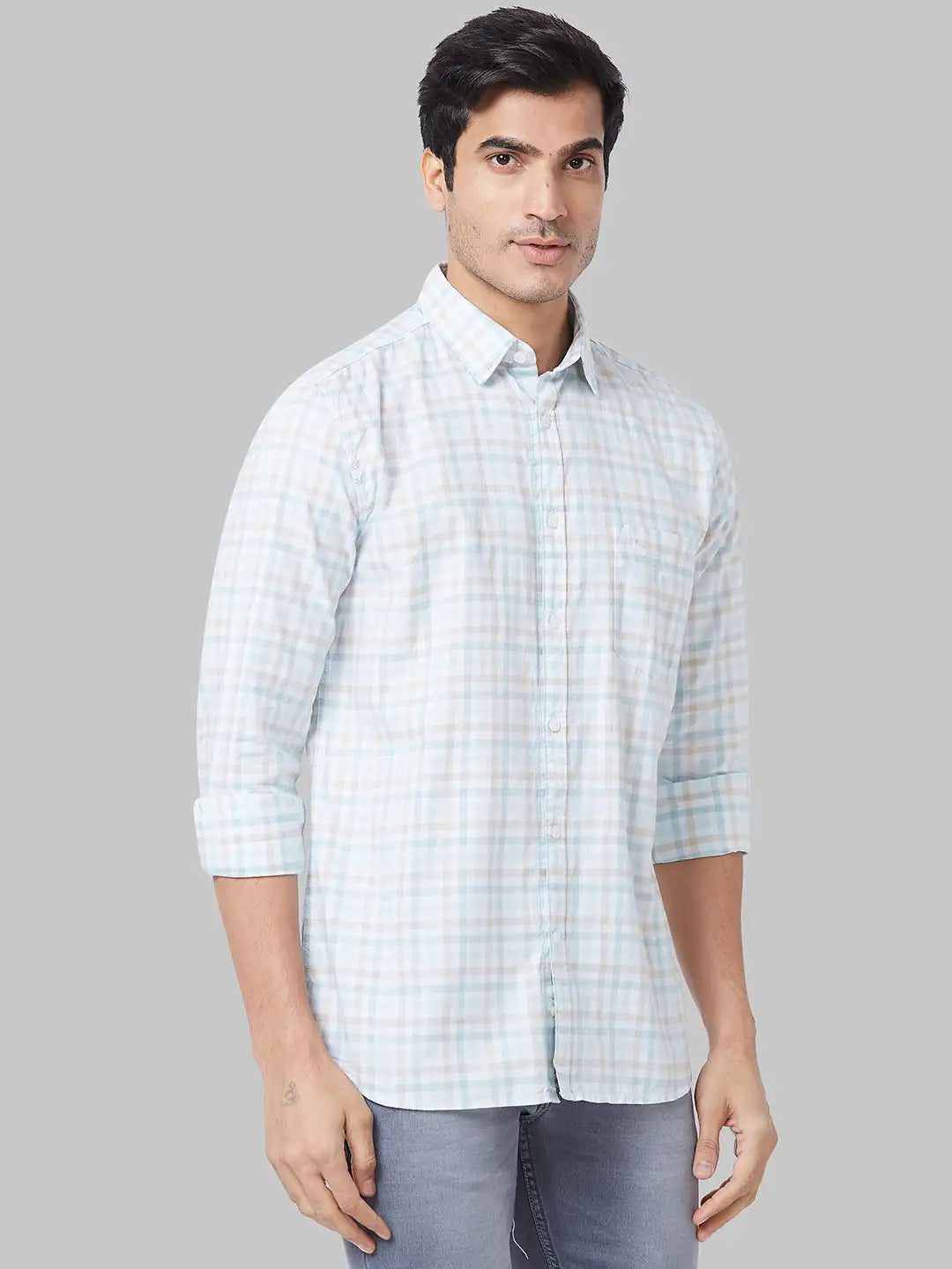 Men Slim Fit Red Shirt
