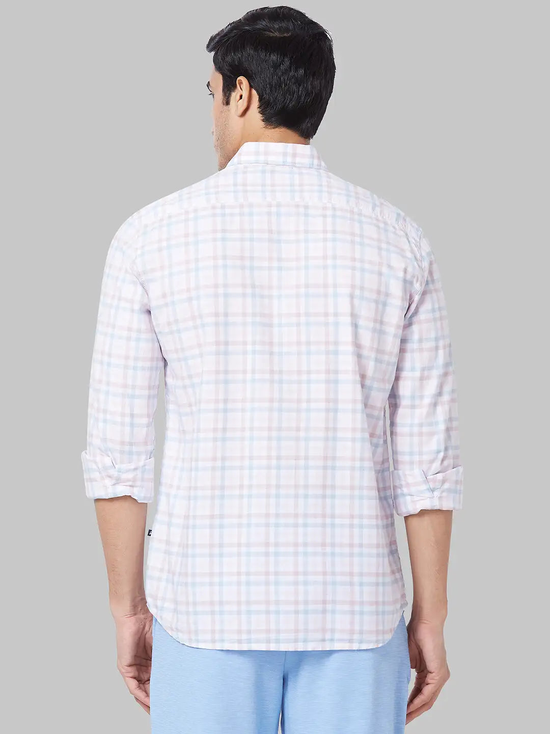 Men Slim Fit Blue Shirt