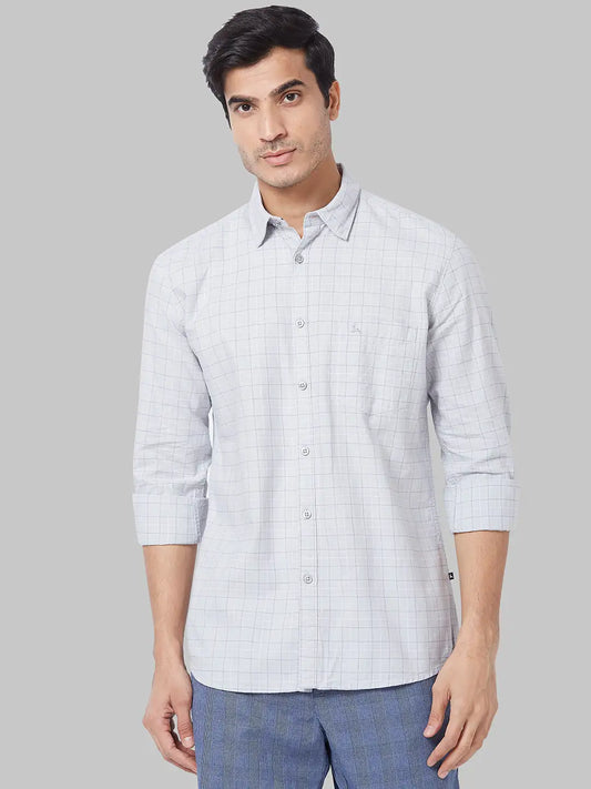 Men Slim Fit Green Shirt