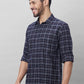 Parx Men Grey Checks Slim Fit Cotton Full Sleeve Shirts