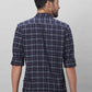 Parx Men Grey Checks Slim Fit Cotton Full Sleeve Shirts