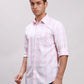 Parx Men Red Slim Fit Checkered Cotton Full Sleeve Cut Away Shirt