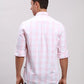 Parx Men Red Slim Fit Checkered Cotton Full Sleeve Cut Away Shirt