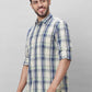 Parx Men Yellow Checks Slim Fit Cotton Full Sleeve Shirts