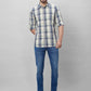 Parx Men Yellow Checks Slim Fit Cotton Full Sleeve Shirts