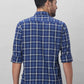 Parx Men Green Checks Slim Fit Cotton Full Sleeve Shirts
