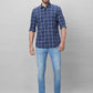 Parx Men Green Checks Slim Fit Cotton Full Sleeve Shirts