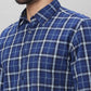 Parx Men Green Checks Slim Fit Cotton Full Sleeve Shirts