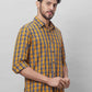 Parx Men Blue Checks Slim Fit Cotton Full Sleeve Shirts