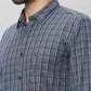 Parx Men Yellow Checks Slim Fit Cotton Full Sleeve Shirts