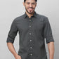 Parx Men Blue Stripe Slim Fit Cotton Full Sleeve Shirts