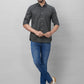 Parx Men Blue Stripe Slim Fit Cotton Full Sleeve Shirts