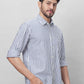 Parx Men Blue Solid Slim Fit Cotton Half Sleeve Shirts