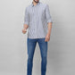 Parx Men Blue Solid Slim Fit Cotton Half Sleeve Shirts