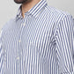 Parx Men Blue Solid Slim Fit Cotton Half Sleeve Shirts