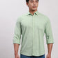 Parx Men Green Slim Fit Solid Cotton Full Sleeve Cutaway Collar Shirts