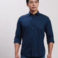 Parx Men Black Slim Fit Solid Cotton Full Sleeve Cutaway Collar Shirts