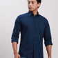 Parx Men Black Slim Fit Solid Cotton Full Sleeve Cutaway Collar Shirts