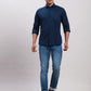 Parx Men Black Slim Fit Solid Cotton Full Sleeve Cutaway Collar Shirts