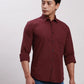 Parx Men Grey Slim Fit Solid Cotton Full Sleeve Cutaway Collar Shirts