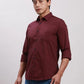 Parx Men Grey Slim Fit Solid Cotton Full Sleeve Cutaway Collar Shirts