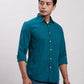 Parx Men White Slim Fit Solid Cotton Full Sleeve Cut Away Shirt