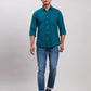 Parx Men White Slim Fit Solid Cotton Full Sleeve Cut Away Shirt