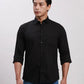 Parx Men Green Slim Fit Solid Cotton Full Sleeve Cutaway Collar Shirts