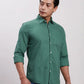 Parx Men Red Slim Fit Solid Cotton Full Sleeve Cutaway Collar Shirts