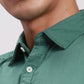 Parx Men Red Slim Fit Solid Cotton Full Sleeve Cutaway Collar Shirts
