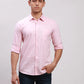 Parx Men Red Slim Fit Solid Cotton Full Sleeve Cutaway Collar Shirts