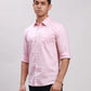 Parx Men Red Slim Fit Solid Cotton Full Sleeve Cutaway Collar Shirts