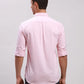 Parx Men Red Slim Fit Solid Cotton Full Sleeve Cutaway Collar Shirts