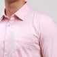 Parx Men Red Slim Fit Solid Cotton Full Sleeve Cutaway Collar Shirts