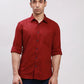 Parx Men White Slim Fit Solid Cotton Full Sleeve Cutaway Collar Shirts