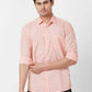 Parx Slim Fit Printed Medium Fawn Shirt