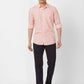Parx Slim Fit Printed Medium Fawn Shirt
